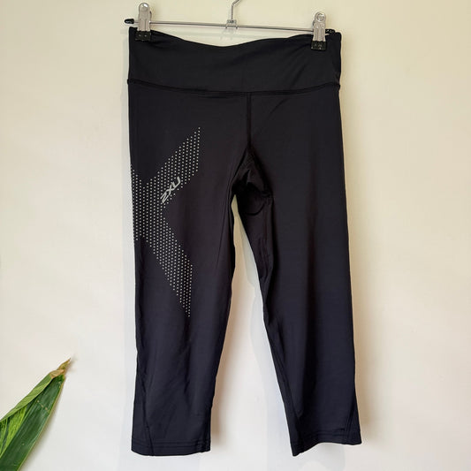 2XU Black Compression 3/4 Tights Size S