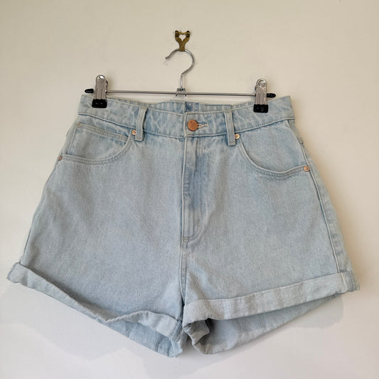 Abrand Jeans Light Wash High Waist Denim Shorts | Waist 68cm