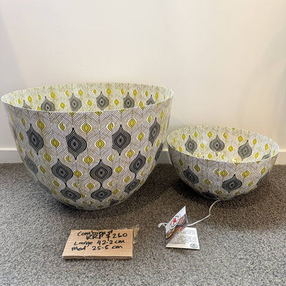 Wola Nani Embrace Yellow Decorative Bowls Set of 2 RRP $260