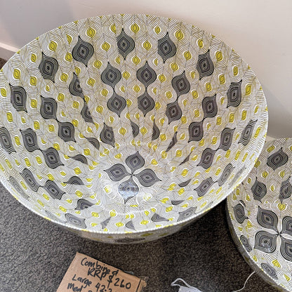 Wola Nani Embrace Yellow Decorative Bowls Set of 2 RRP $260