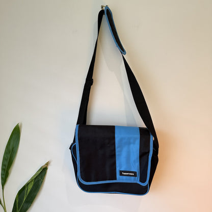 Tupperware Shoulder Bag Black & Blue