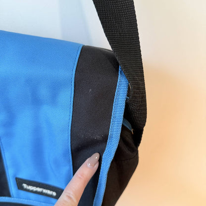 Tupperware Shoulder Bag Black & Blue