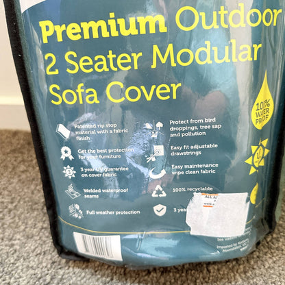 Worth Covering Outdoor 2-Seater Sofa Cover 200 x 85 x 72cm