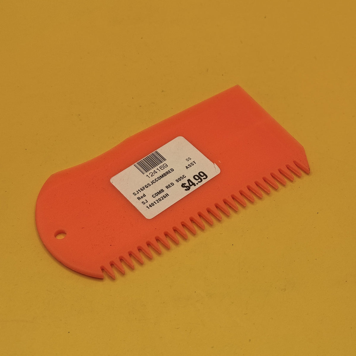 Sticky Johnson Surf Wax Comb Red