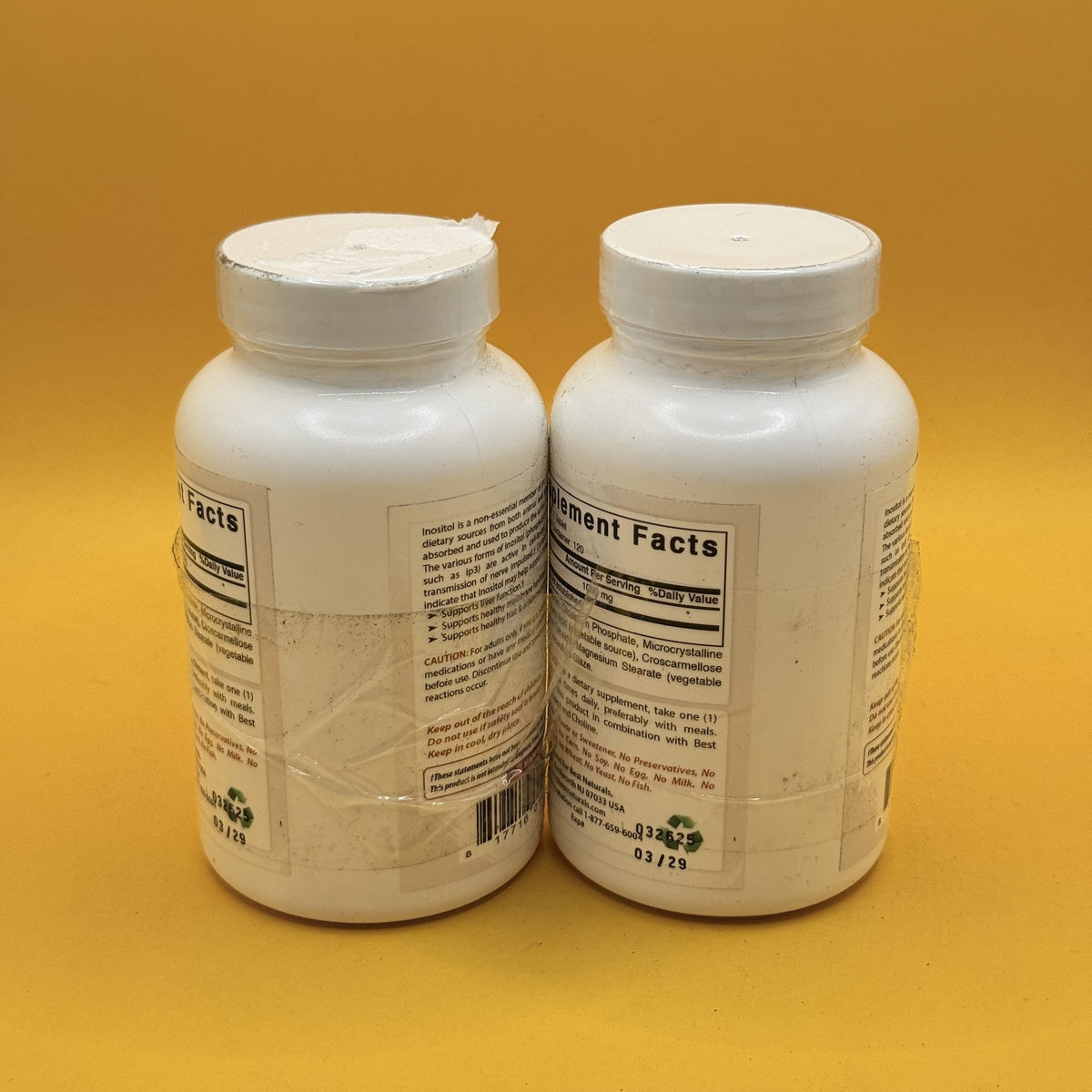 Best Naturals Inositol 1000mg 2 x 120 Tablets