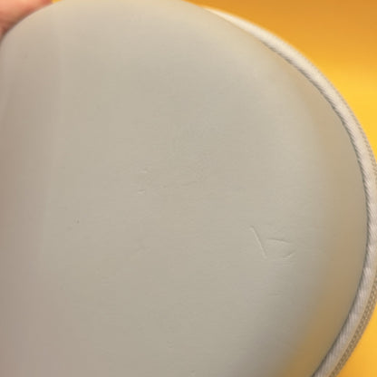 Round Grey Hard Shell Zip Storage Case approx 15cm