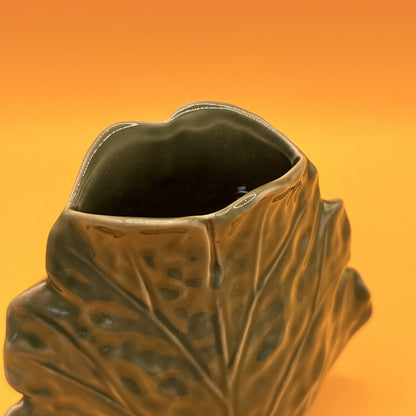 CC Interiors Handmade Leaf Vase Green 13cm