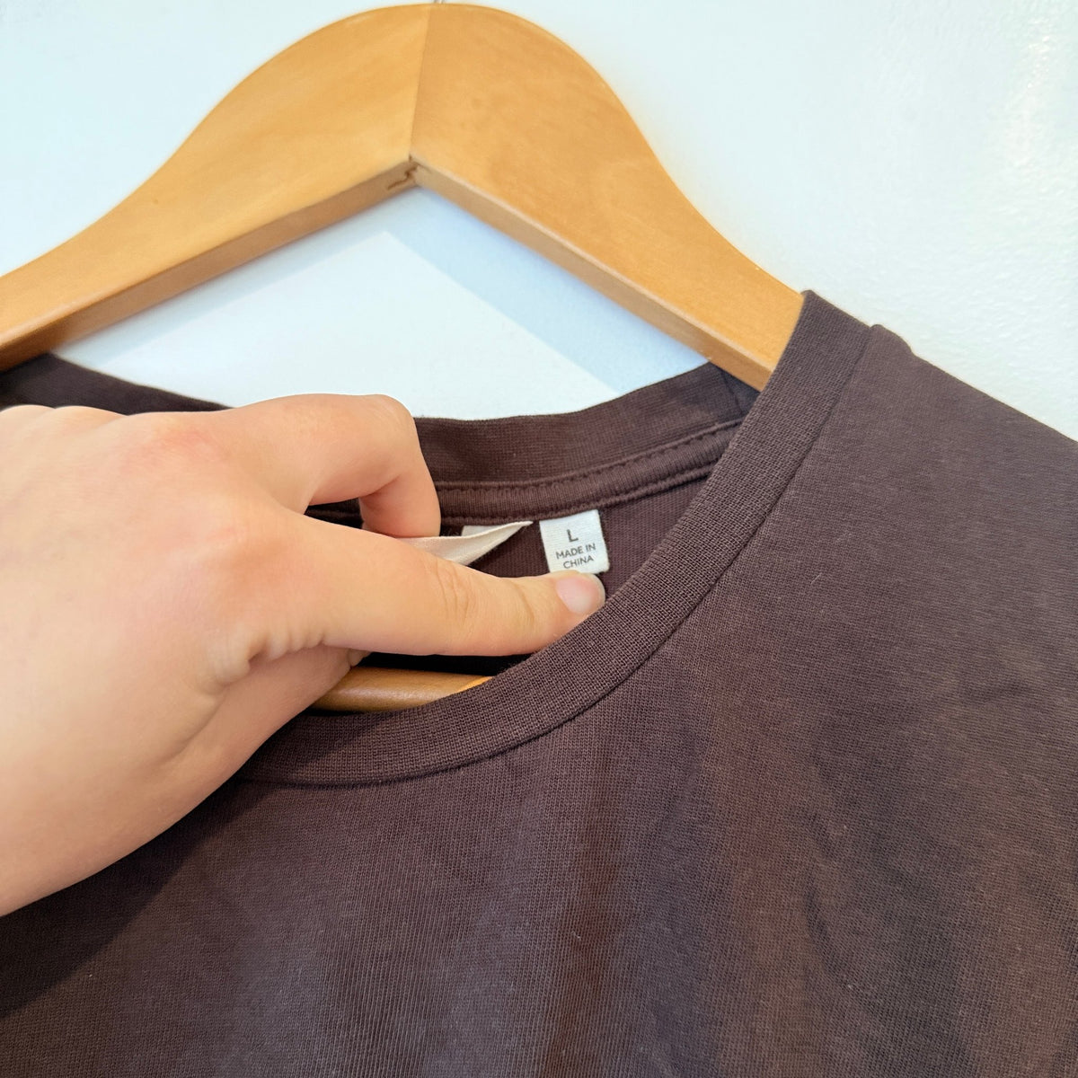 Glassons Brown Ruched Peplum T-Shirt Size L