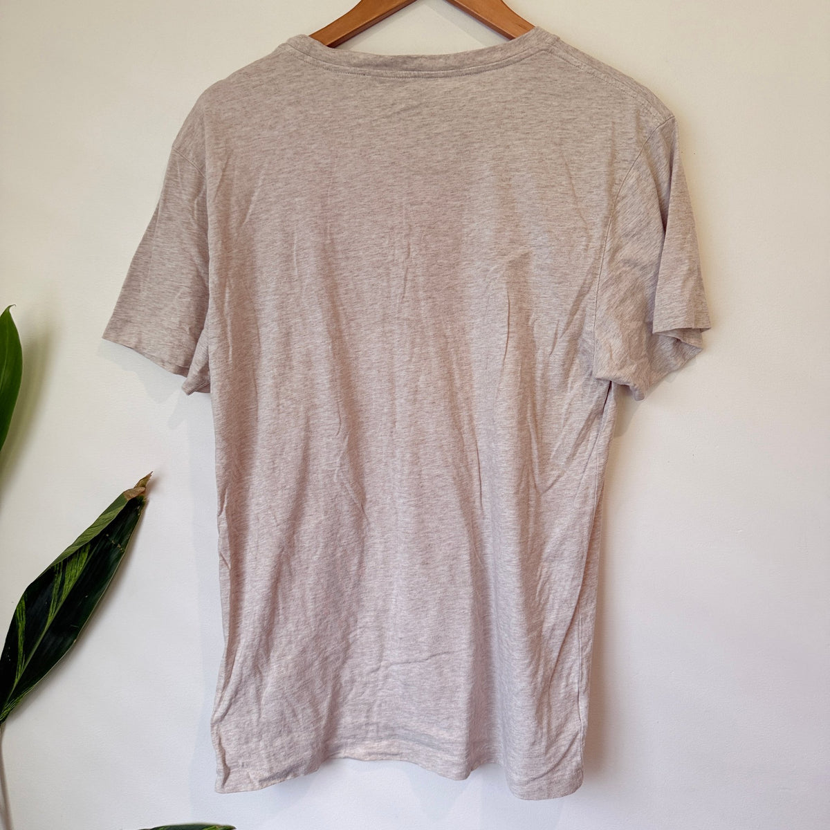 Country Road Oatmeal Marle Slim Fit T-Shirt Size L