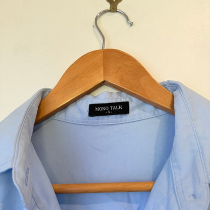 Mono Talk Long-sleeve Collared Shirt Size S