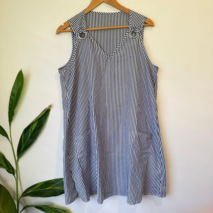 Shein Striped Casual Sundress Size XL