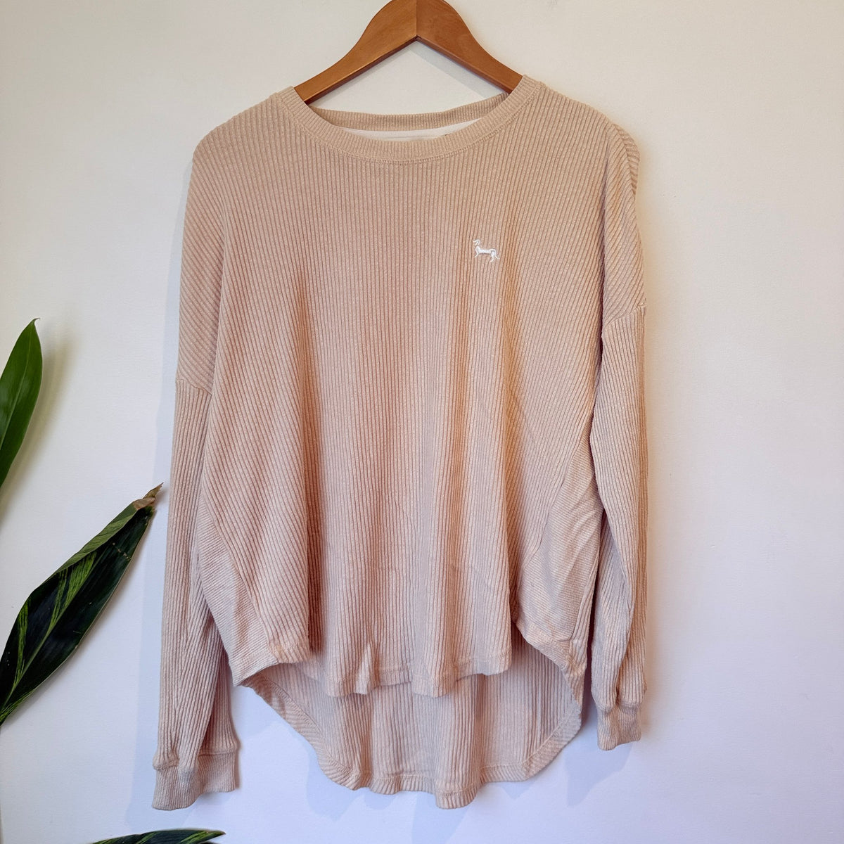 Peteralexander Waffle-knit Long-sleeve Tee Size S