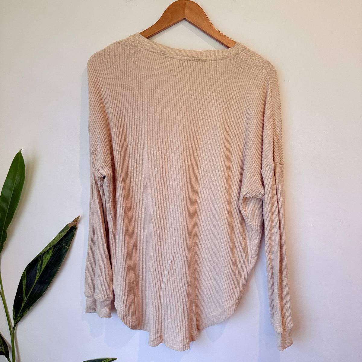Peteralexander Waffle-knit Long-sleeve Tee Size S