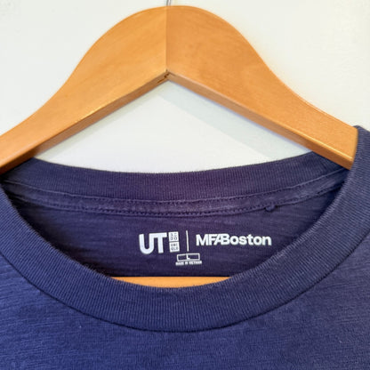 Uniqlo UT x MFA Boston Navy Mount Fuji Print Tee Size L