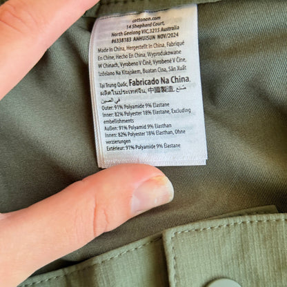 Cotton On Body Khaki Green Cargo Skort Size S