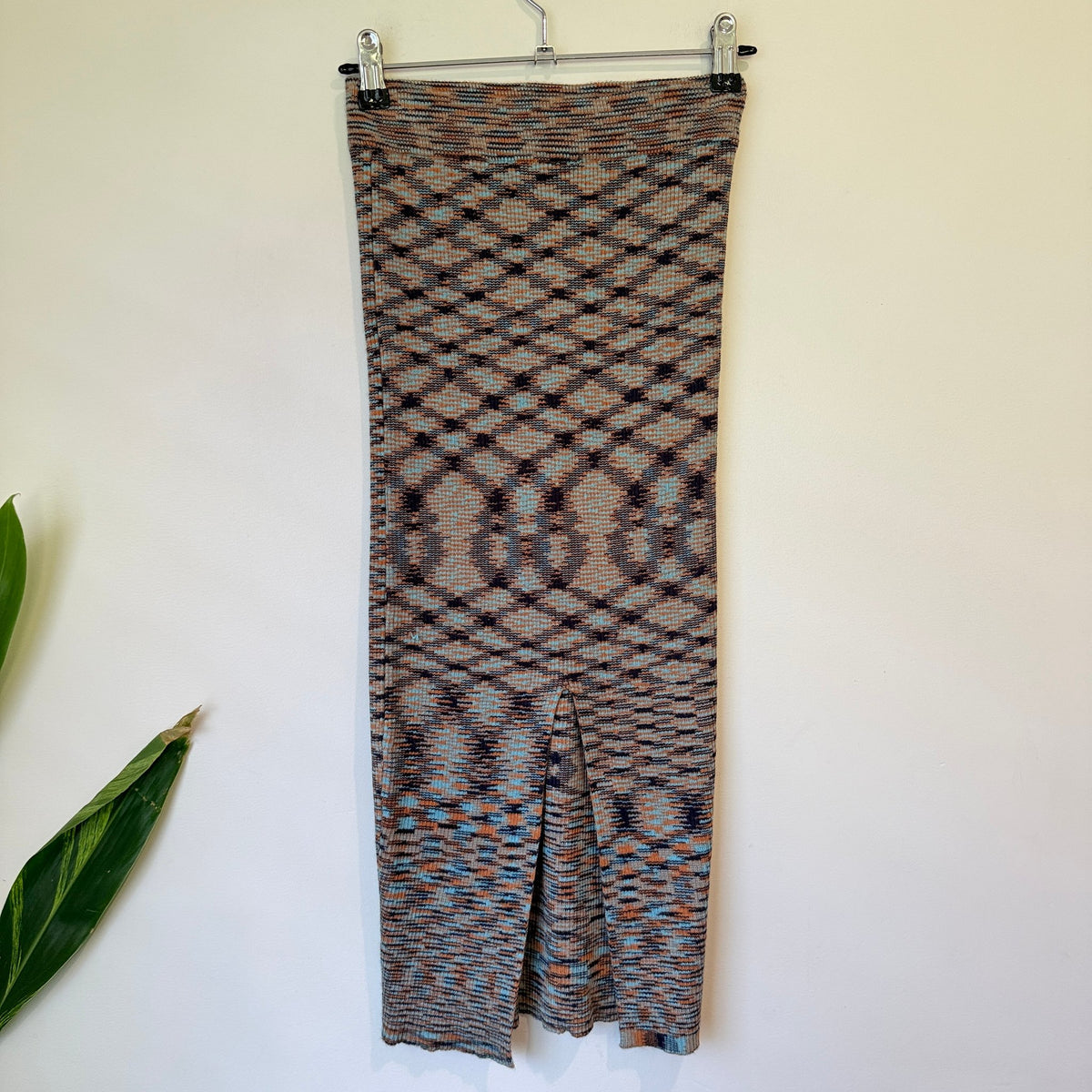 Cotton On Space-Dye Knit Midi Skirt Size XS