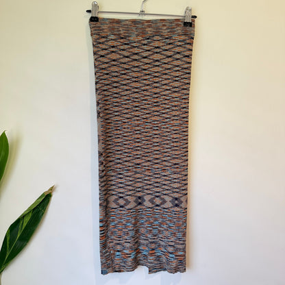 Cotton On Space-Dye Knit Midi Skirt Size XS