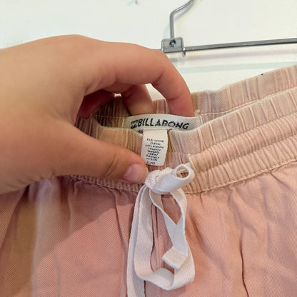 Billabong Dusty Pink Drawstring Shorts Size L