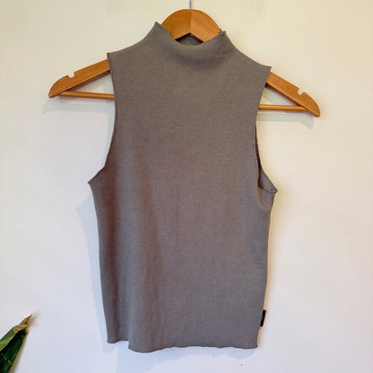 Afends Ribbed High Neck Tank Size M