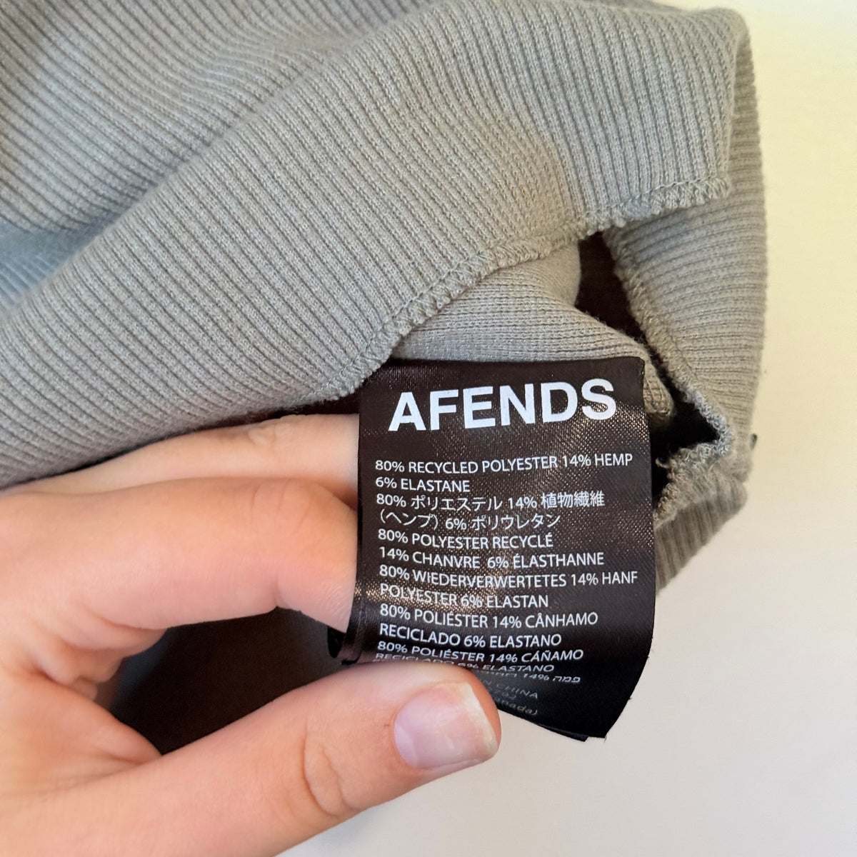 Afends Ribbed High Neck Tank Size M