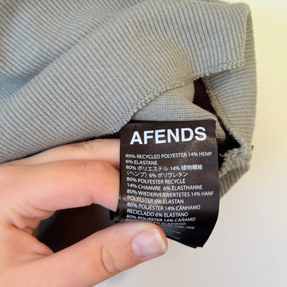 Afends Ribbed High Neck Tank Size M