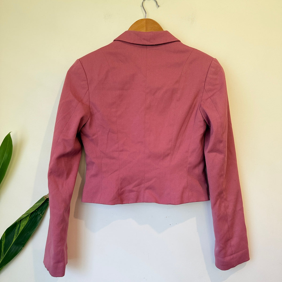 H&M Divided Dusty Pink Cropped Blazer Size EUR 34