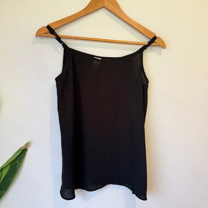 Now Black Sheer Cami Top Size 12