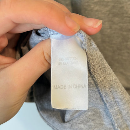 Blue Ink Grey Marle Scoop Neck Tee Size L