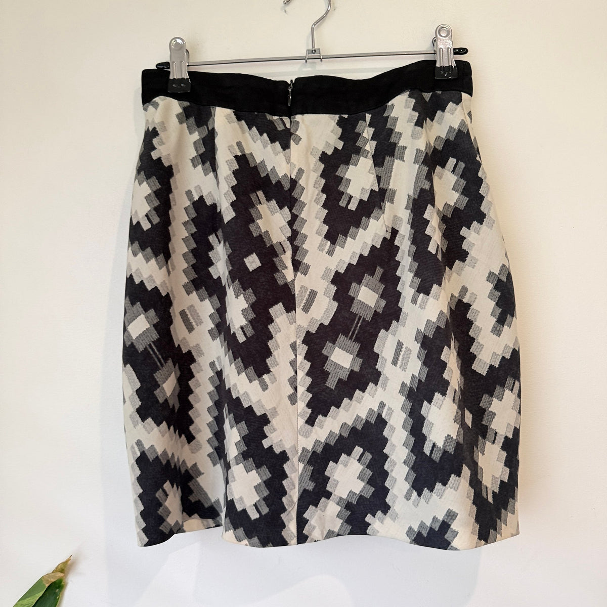 Zara Geometric Print Mini Skirt Size S