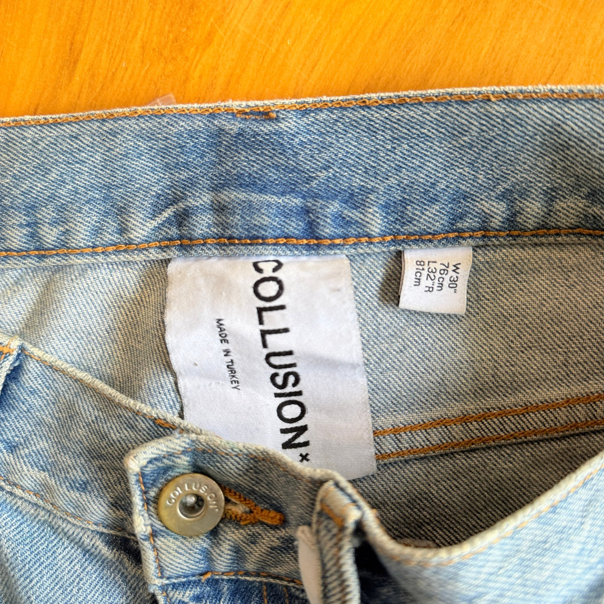 Collusion Distressed Denim Jeans Size W30/76cm | L32 R/81cm | Waist 78cm