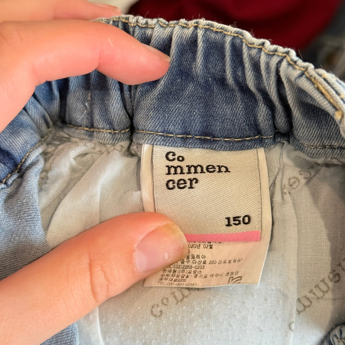 Commencer Denim Wrap Skort Size Waist 56cm
