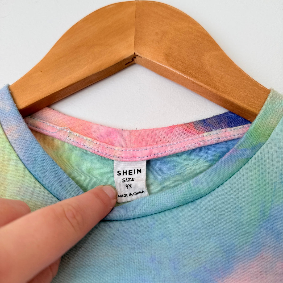 Shein Tie-dye Crewneck T-shirt Size 9Y