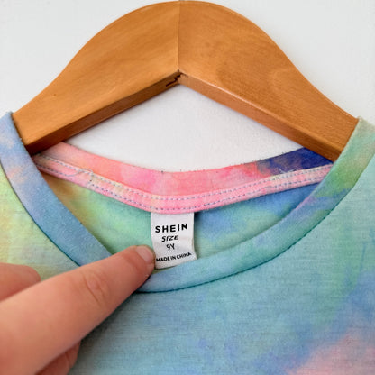 Shein Tie-dye Crewneck T-shirt Size 9Y