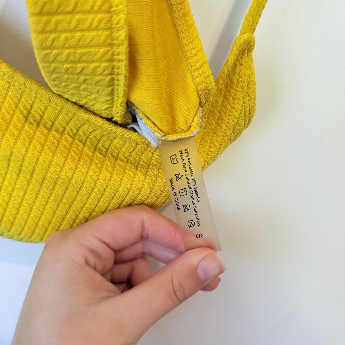 Ribbed Scoop-neck Bralette Size S | U/Arm to U/Arm 39cm