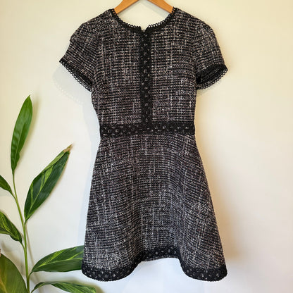 Forever New Textured Short-sleeve Mini Dress Size 6