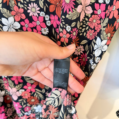 F & F Floral Jersey Dress Size 6 | U/Arm to U/Arm 41cm