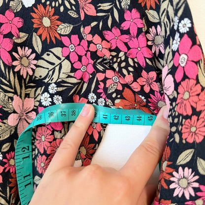 F & F Floral Jersey Dress Size 6 | U/Arm to U/Arm 41cm
