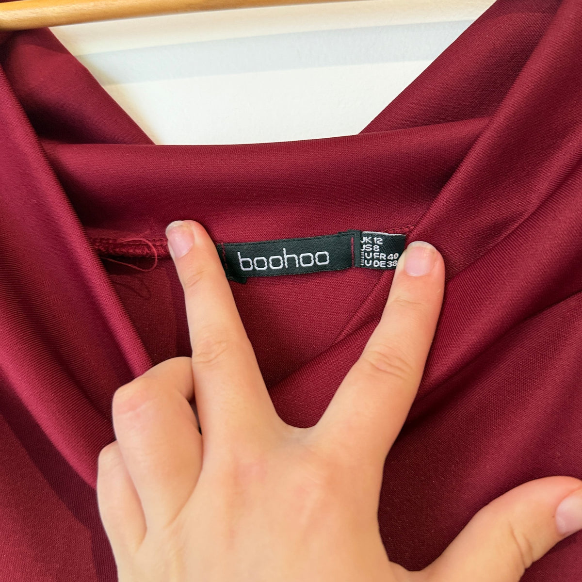 Boohoo Off-shoulder Skater Dress Size 12