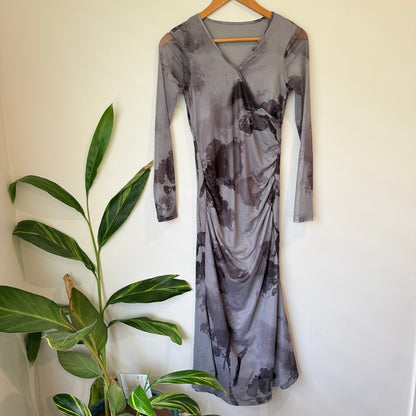 Dazy Semi-sheer Mesh Dress Size M