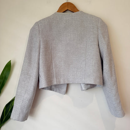 D.chic Cropped Tweed Jacket Size M | U/Arm to U/Arm 49cm