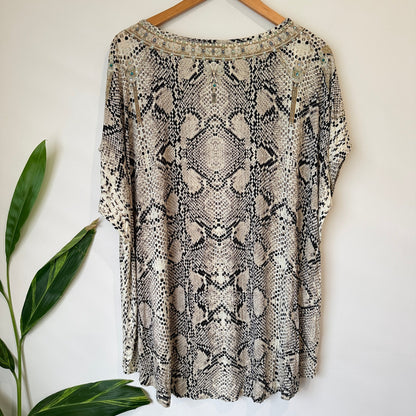 Camilla Animal-print Top Size XL