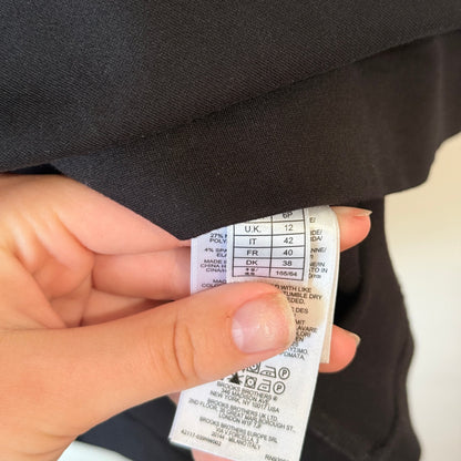 Brooks Brothers Crewneck Mini Dress Size 6P | 12 | U/Arm to U/Arm 42cm
