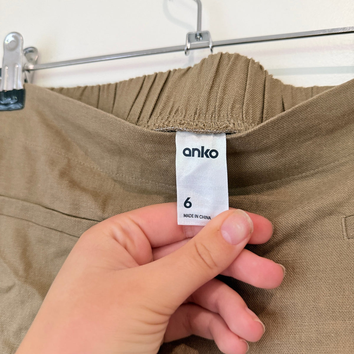 Anko Linen-blend Mini Skirt Size 6