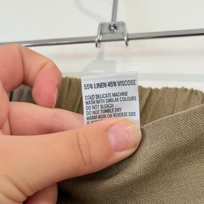 Anko Linen-blend Mini Skirt Size 6