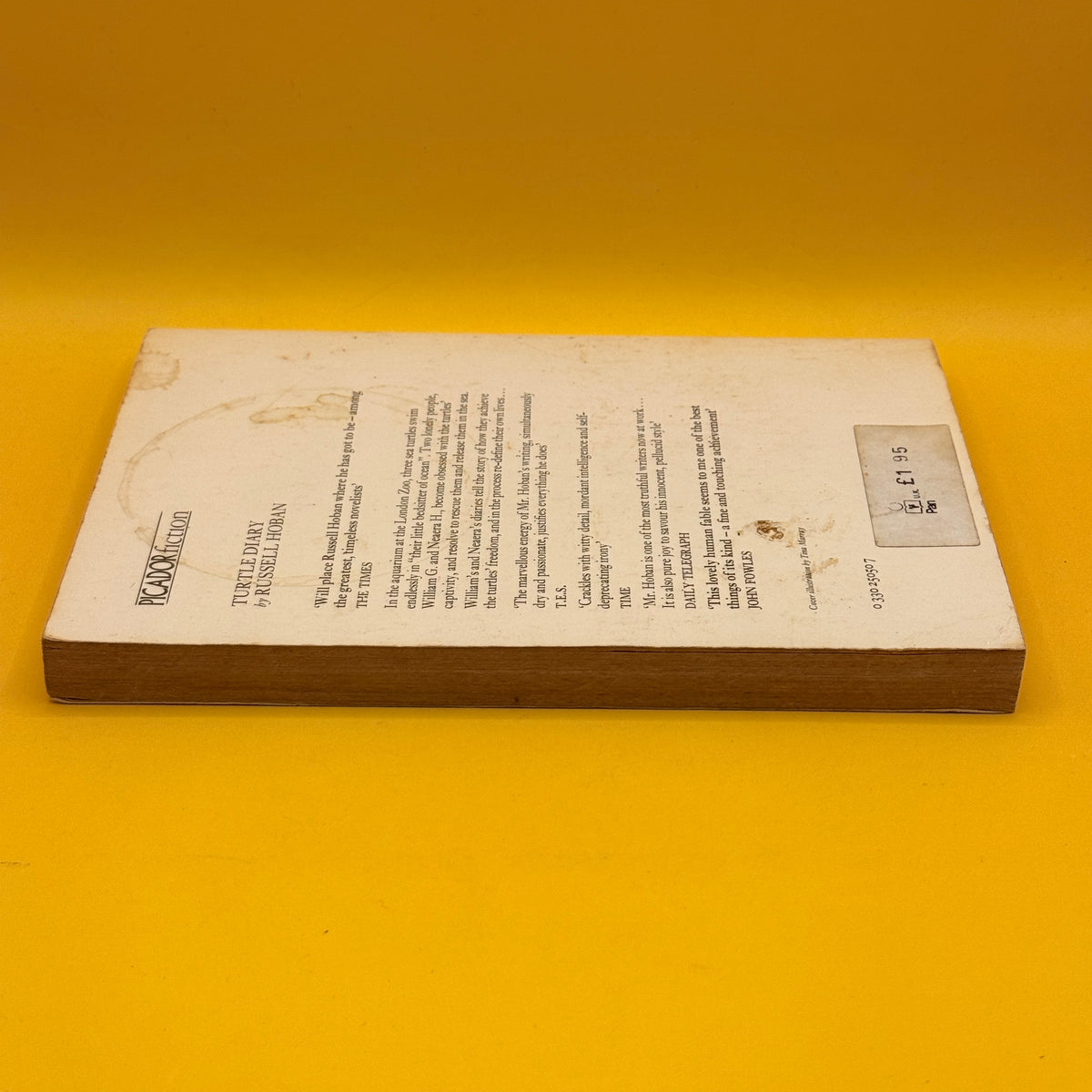 Turtle Diary by Russell Hoban (1977 Picador ed by Pan)