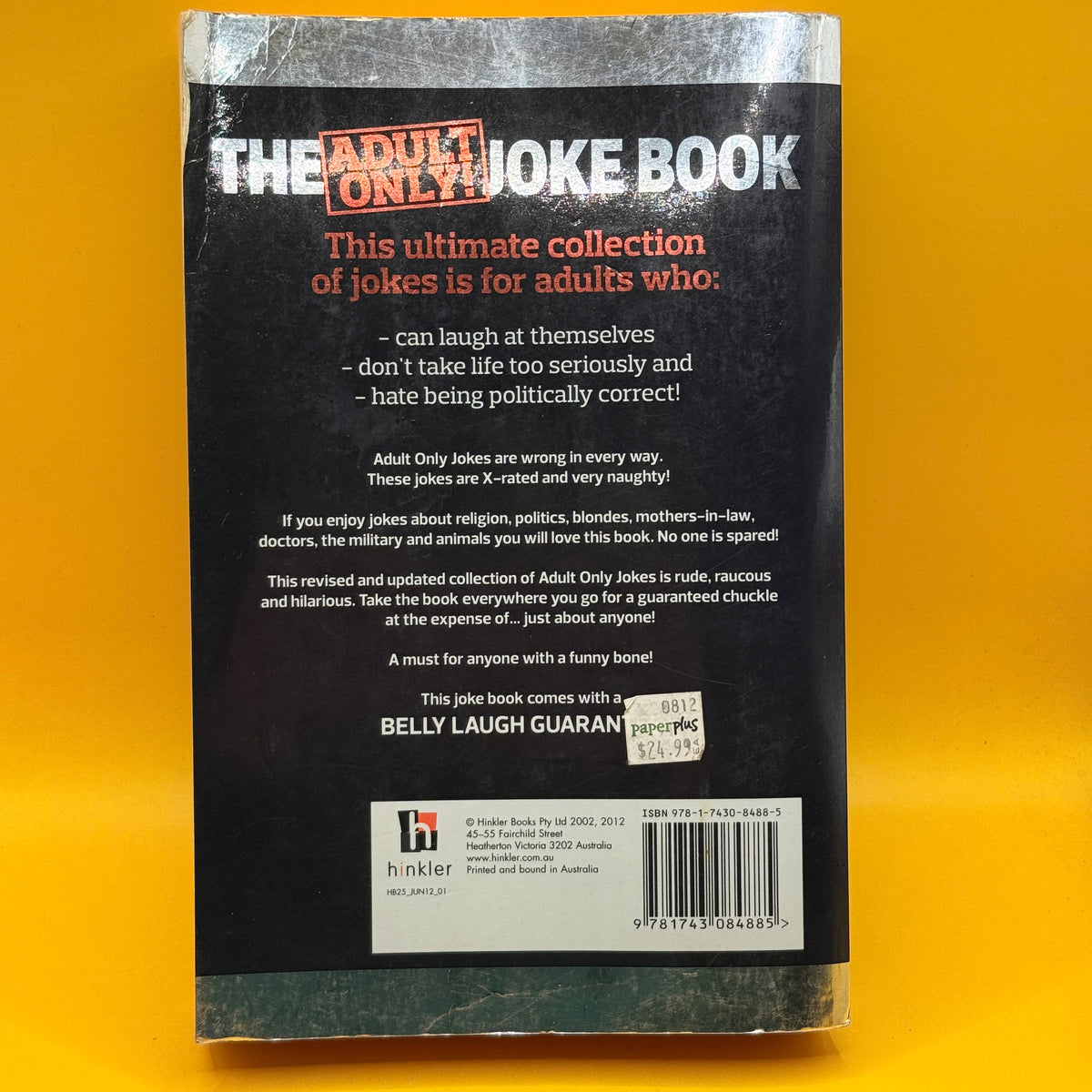 The Adult Only Joke Book: Ultimate Collection by Hinkler Books