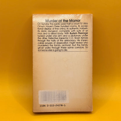 The Stately Home Murder by Catherine Aird (1981)