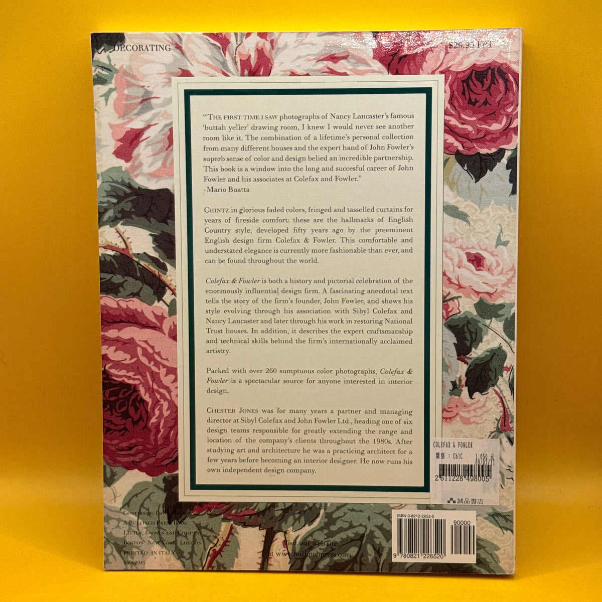 Colefax and Fowler: The Best in English Interior Decoration by Chester Jones