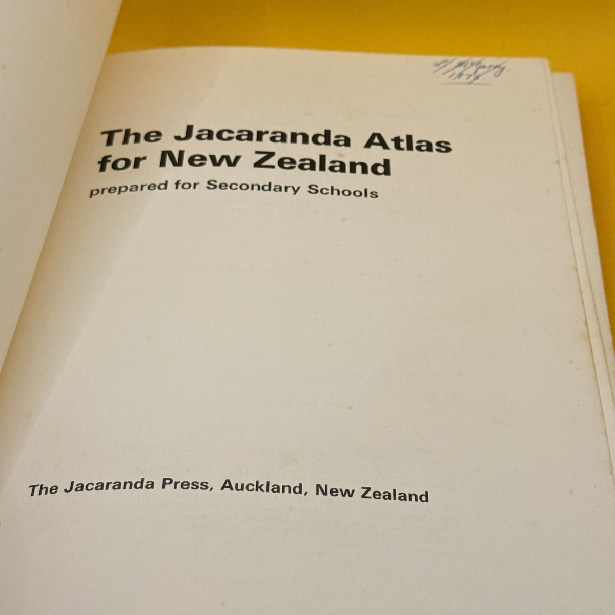 The Jacaranda Atlas for New Zealand by Jacaranda Press (1971)