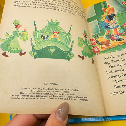 The Wizard of Oz by L. Frank Baum (Wonder Books, 1977)